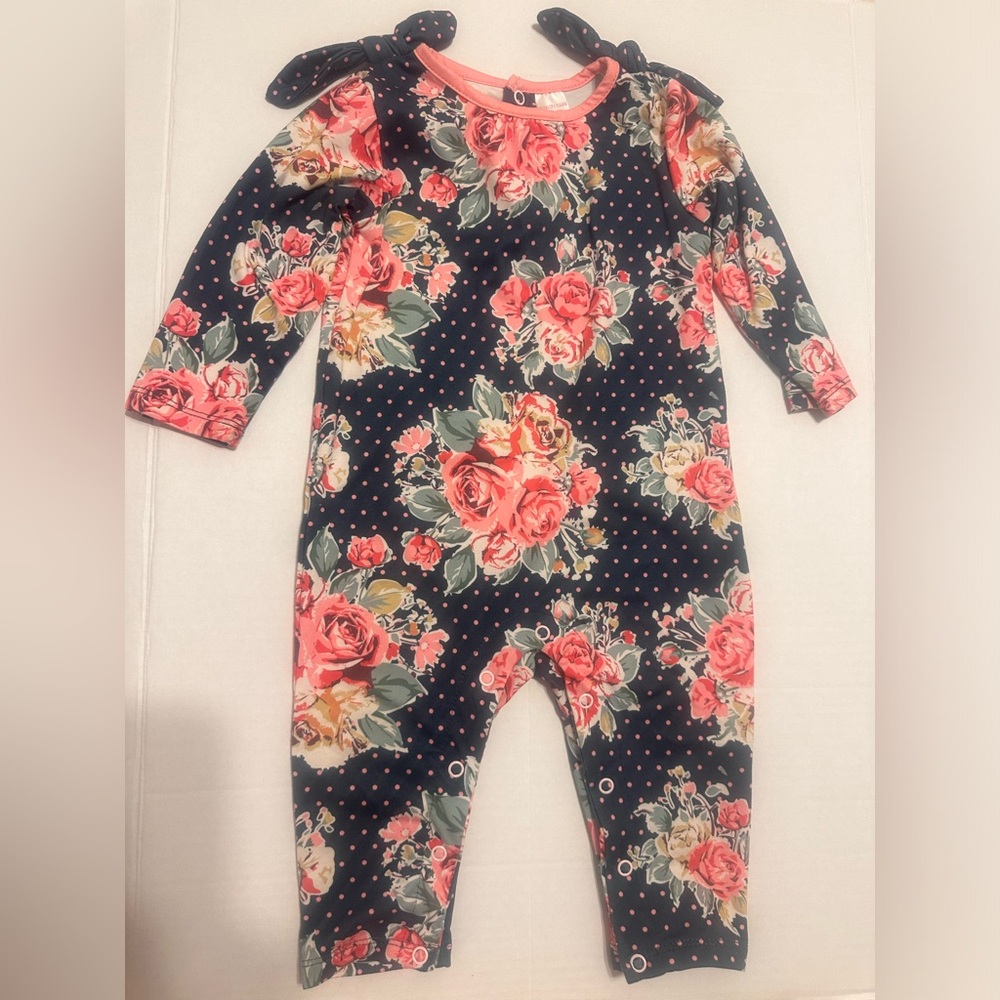 6M Penelope Plumm Floral Romper